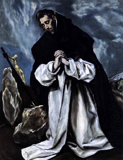 GRECO, El St Dominic in Prayer china oil painting image